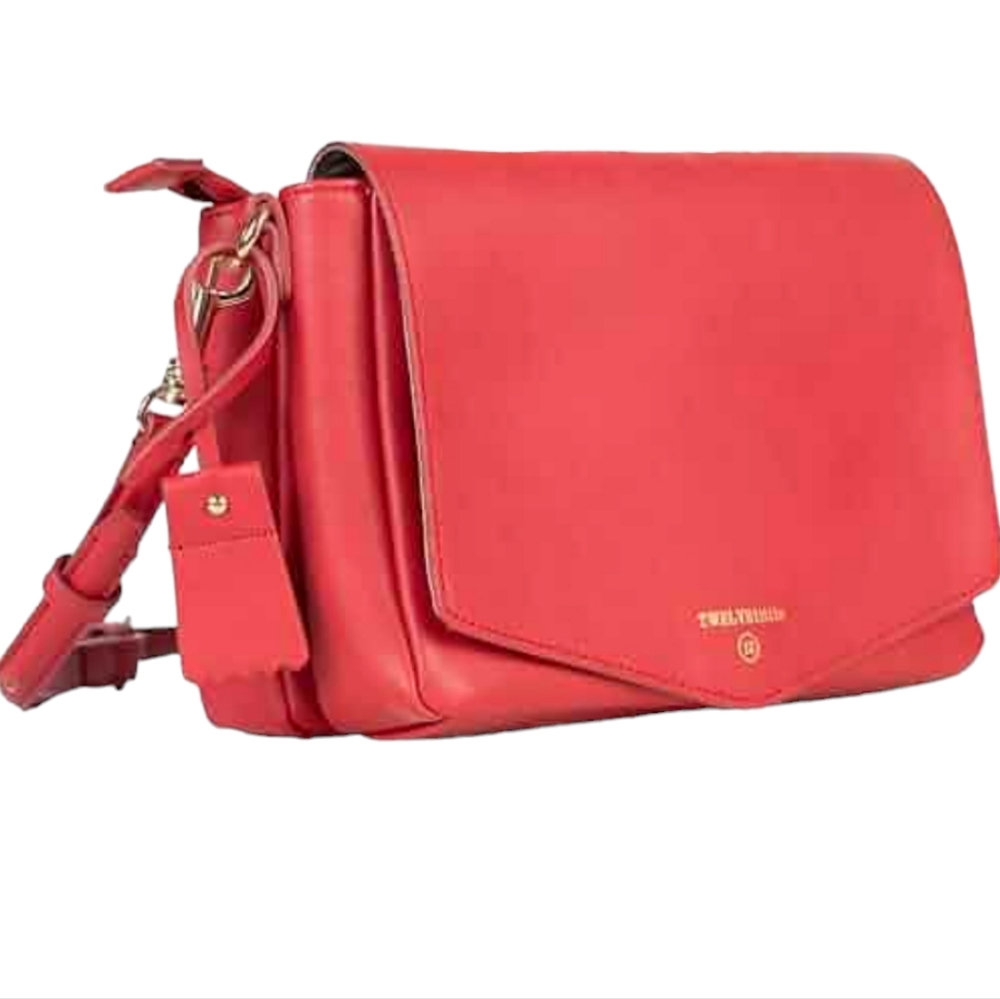 Twelve little Peek a Boo Red Diaper Crossbody Bag